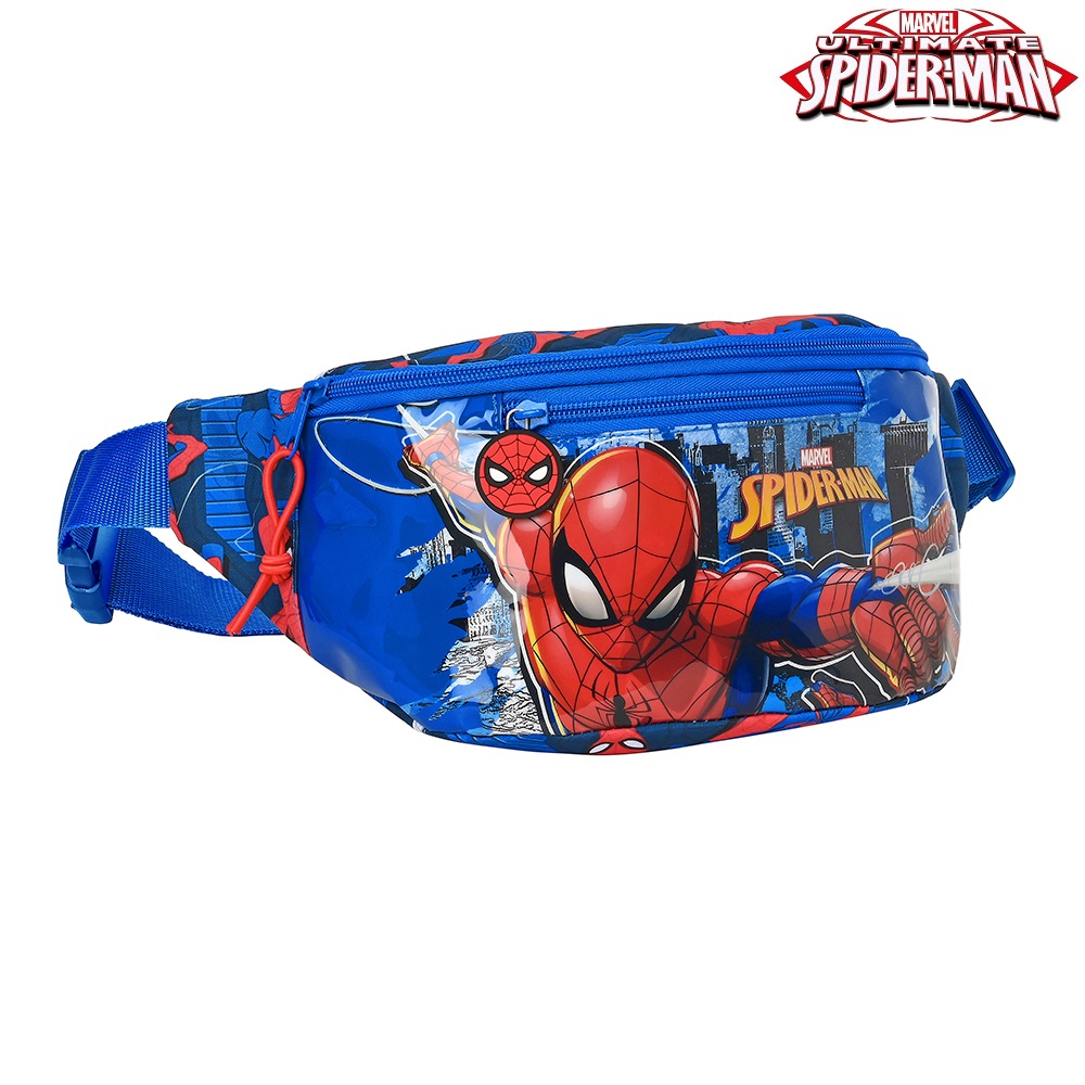 Magväska och bältesväska för barn Spiderman Great Power