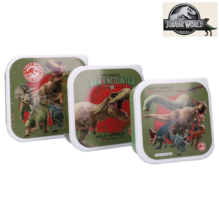 Matlådor för barn Jurassic World Fresh Bites snacksboxar