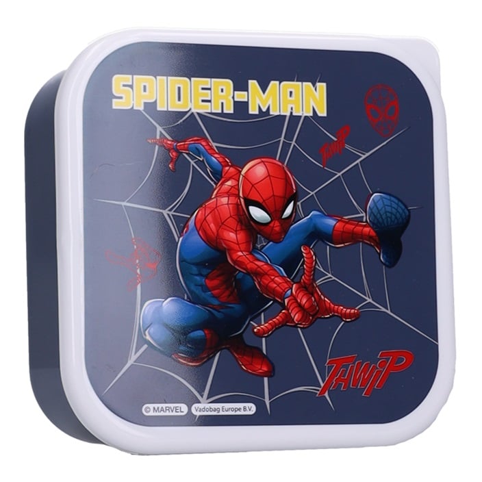 Matlådor för barn Spiderman Fresh Bites snacksboxar