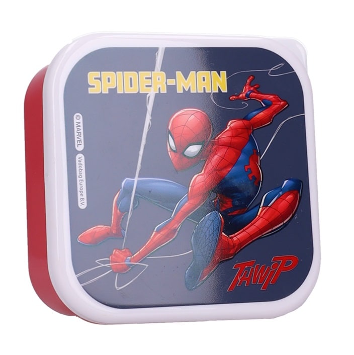 Matlådor för barn Spiderman Fresh Bites snacksboxar