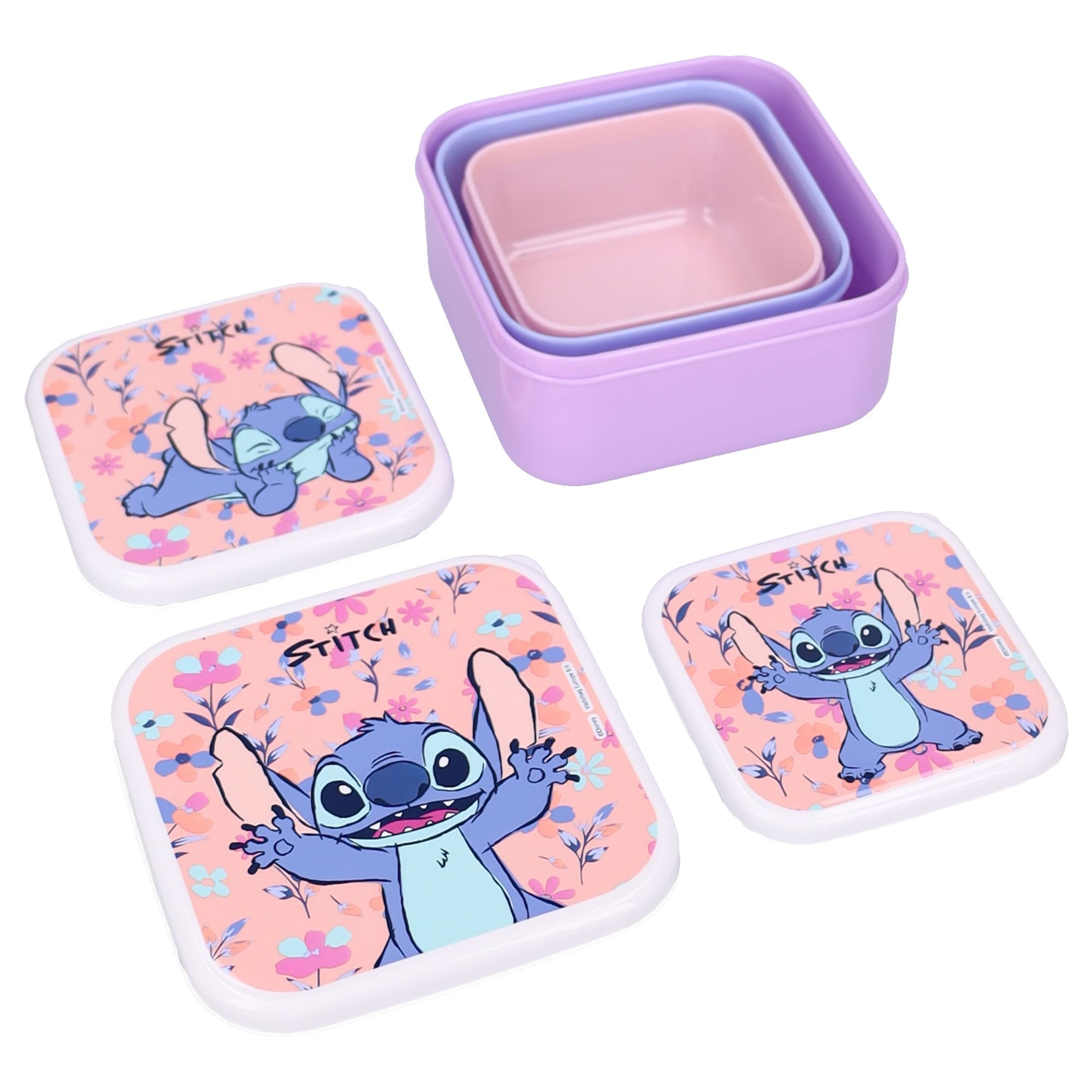 Matlådor för barn Stitch Fresh Bites Snacksboxar