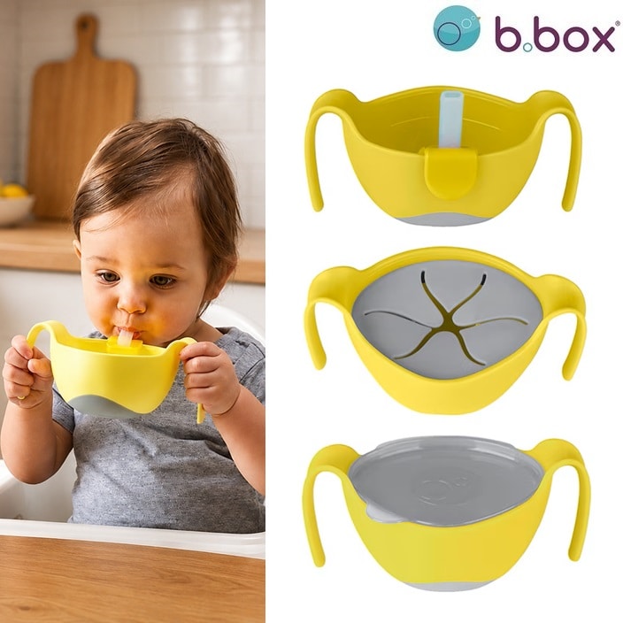 Matskål och snacksbox för barn - B.box Lemon Sherbet