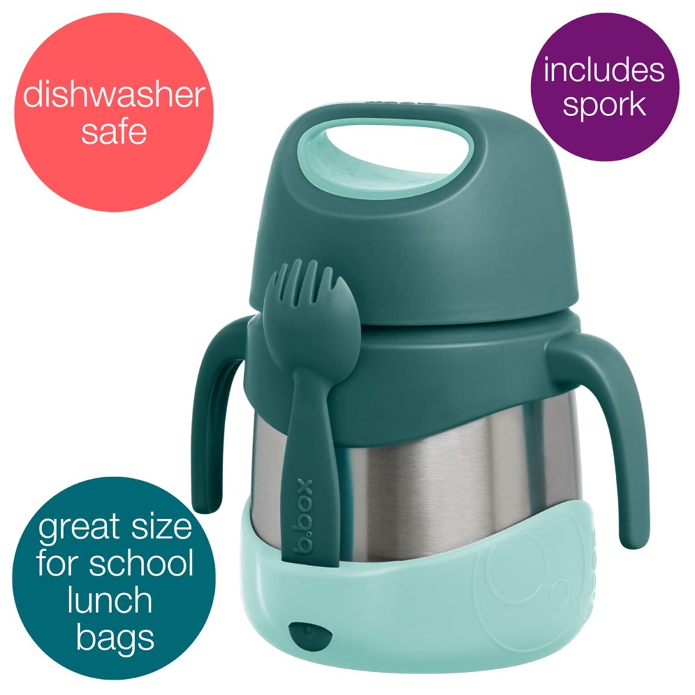 Mattermos för barn B.box Insulated Food Jar Emerald Forest