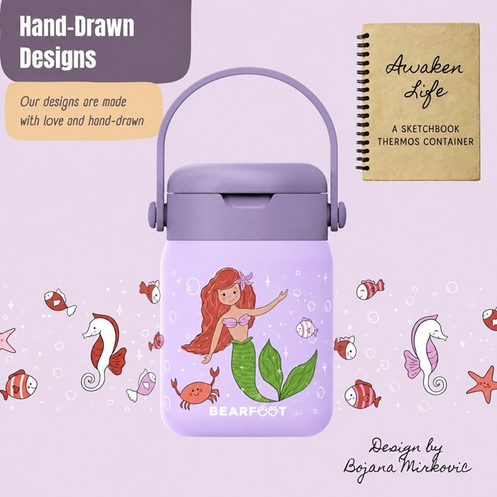 Mattermos för barn Bearfoot Mermaid