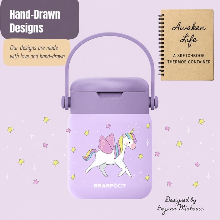 Mattermos för barn Bearfoot Unicorn