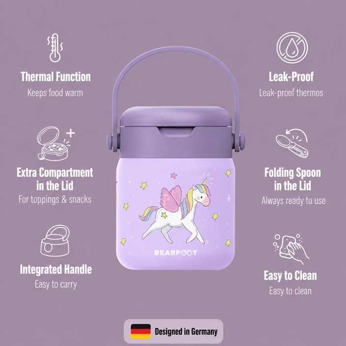 Mattermos för barn Bearfoot Unicorn