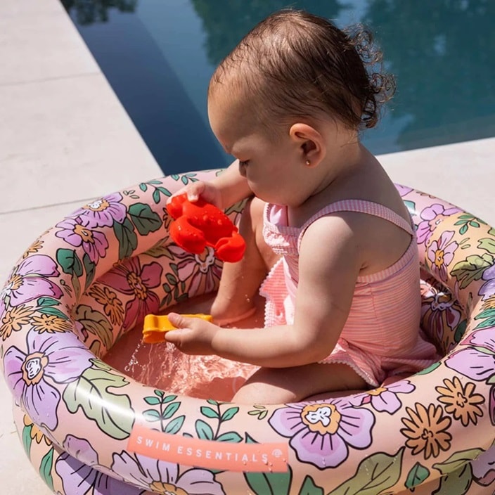 Uppblåsbar mini barnpool Swim Essentials Blossom