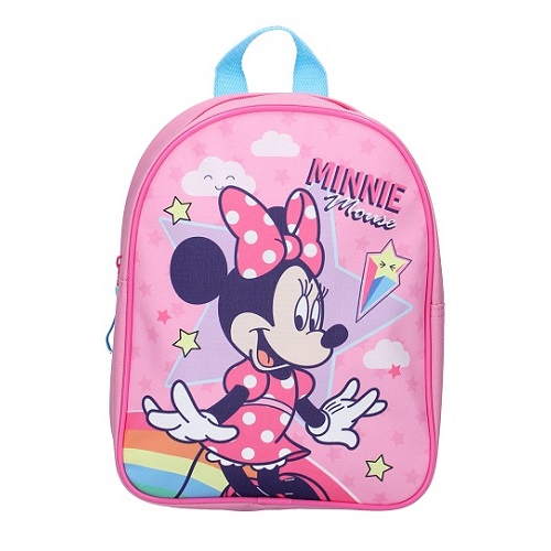 Barnryggsäck Minnie Mouse Stars and Rainbows rosa