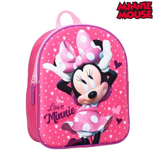 Ryggsäck för barn Minnie Mouse Strong Together 3D