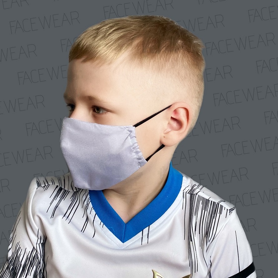 Munskydd barn Facewear grå