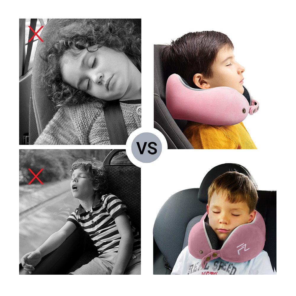 Nackkudde för barn Flowzoom Comfy Rosa