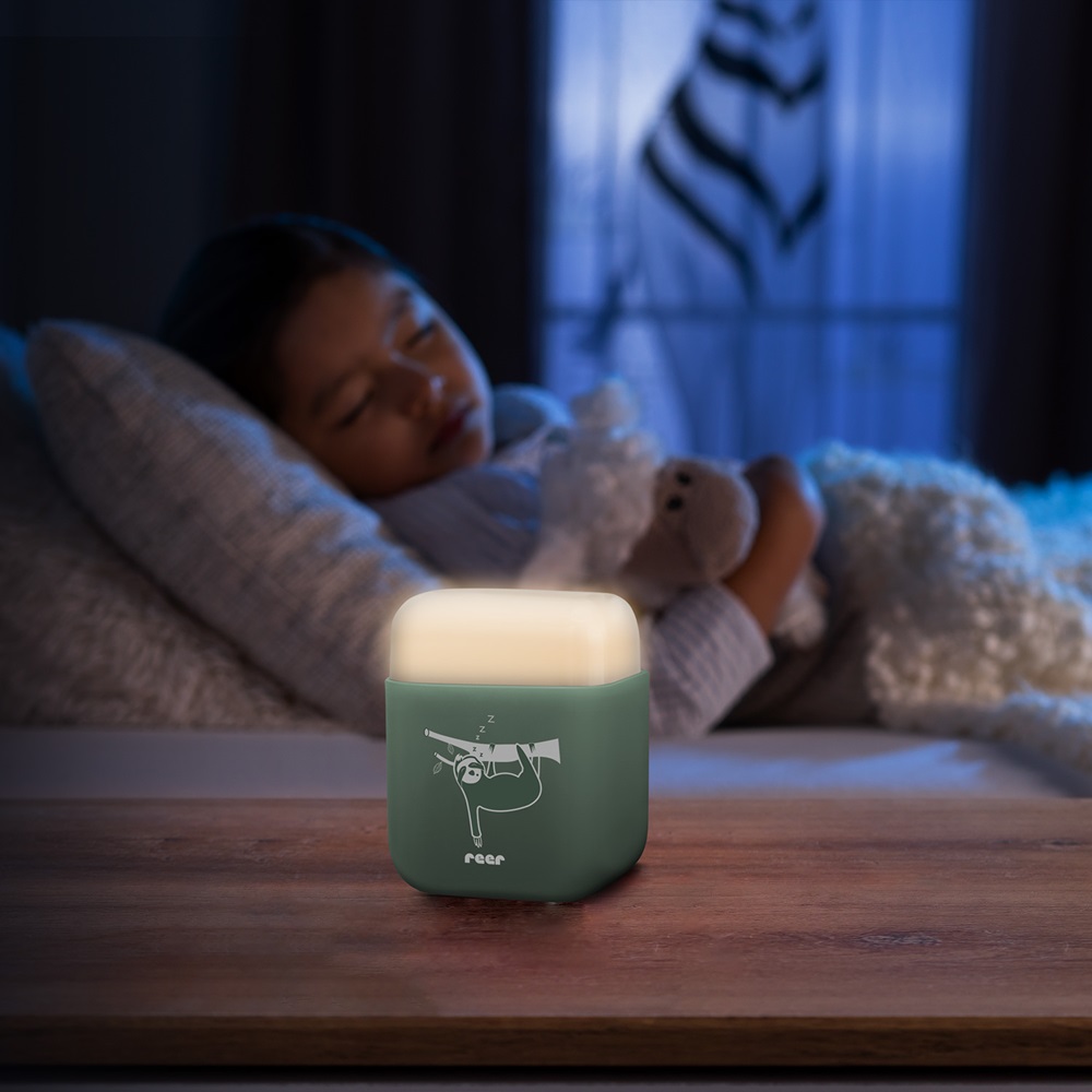 Nattlampa för barn - Reer 2in1 Eucalyptus