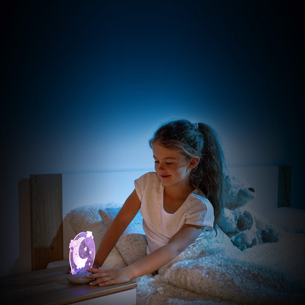 Nattlampa för barn Reer ColourLumy Moon