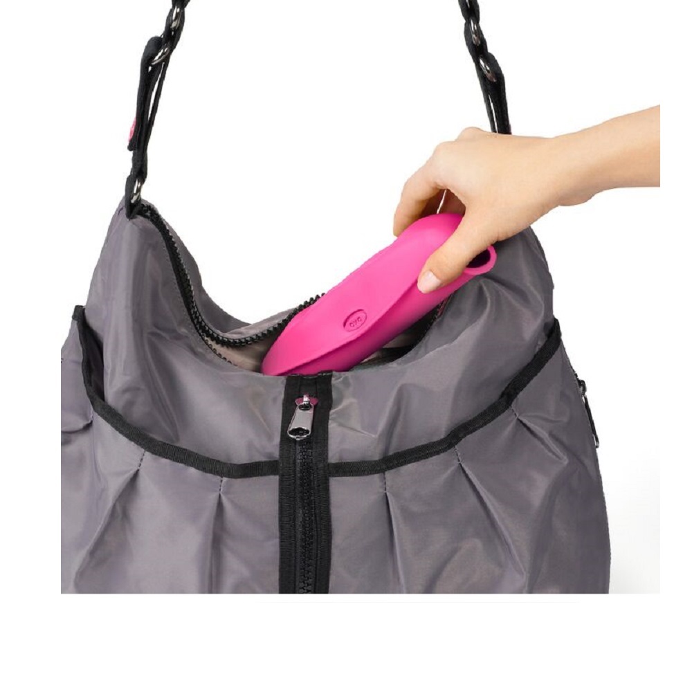 Haklapp i silikon OXO-Tot Roll Up Bib rosa