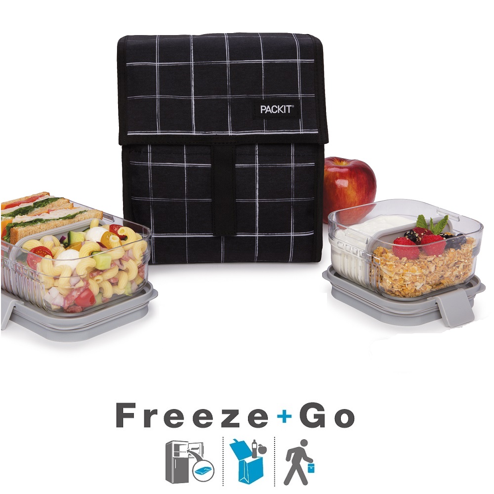 Liten kylväska PACKiT Freezable Lunch Bag Grid