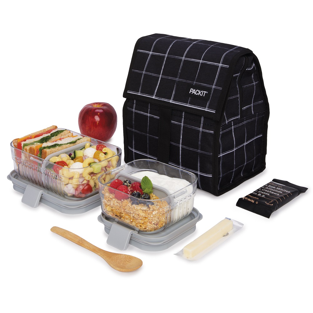 Liten kylväska PACKiT Freezable Lunch Bag Grid