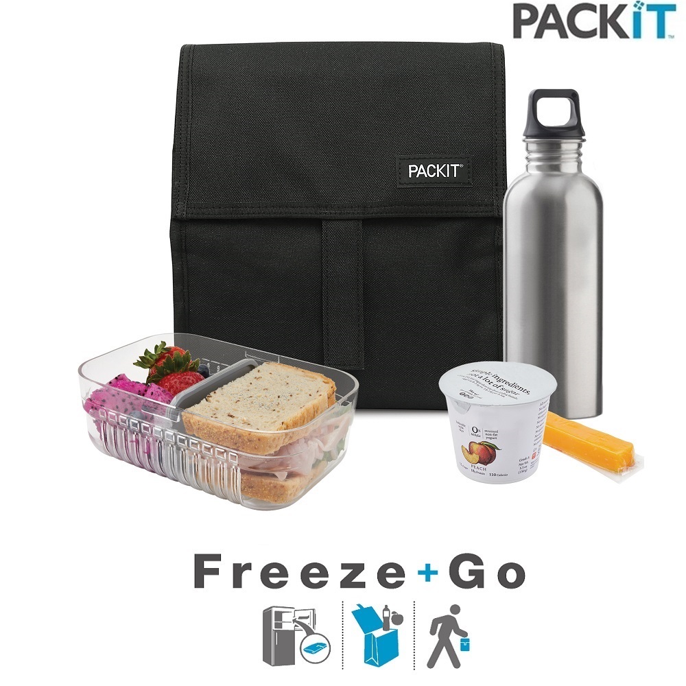 Liten kylväska PackIt Freezable Lunch Bag Black