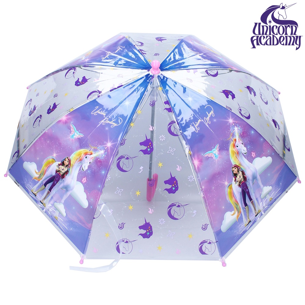 Paraply för barn - Unicorn Academy Rainy Days