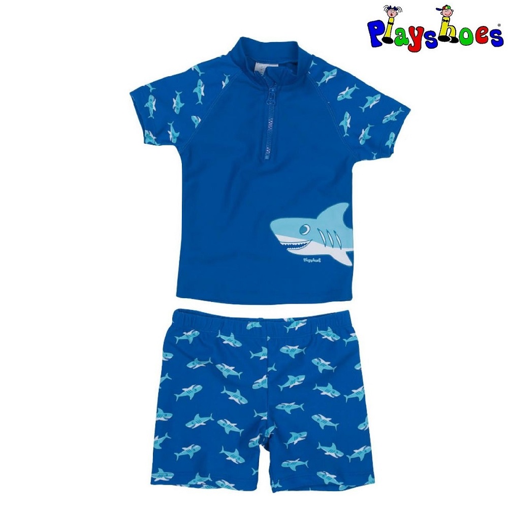 UV-tröja och UV-byxor Playshoes Blue Shark
