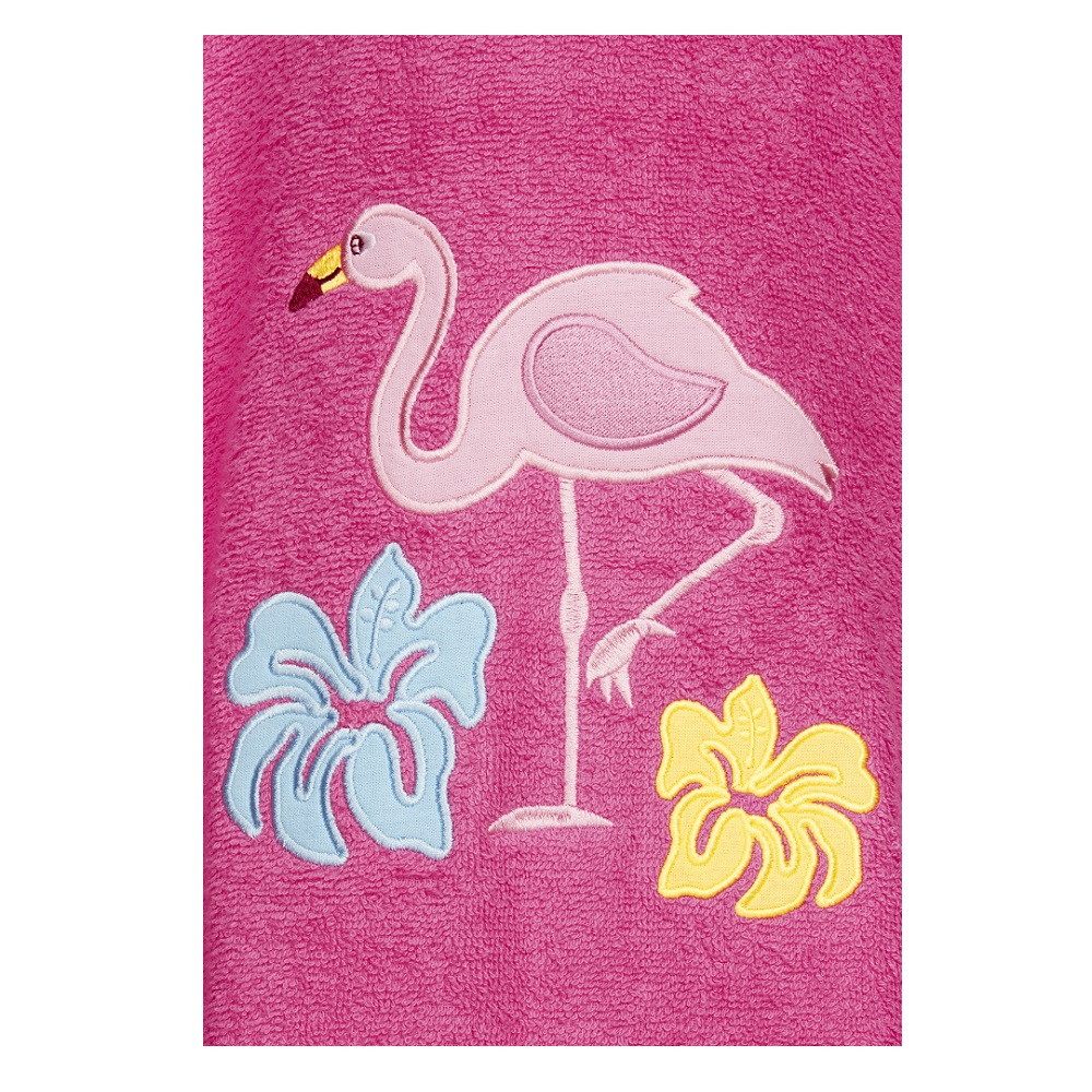 Badponcho barn Playshoes Flamingo