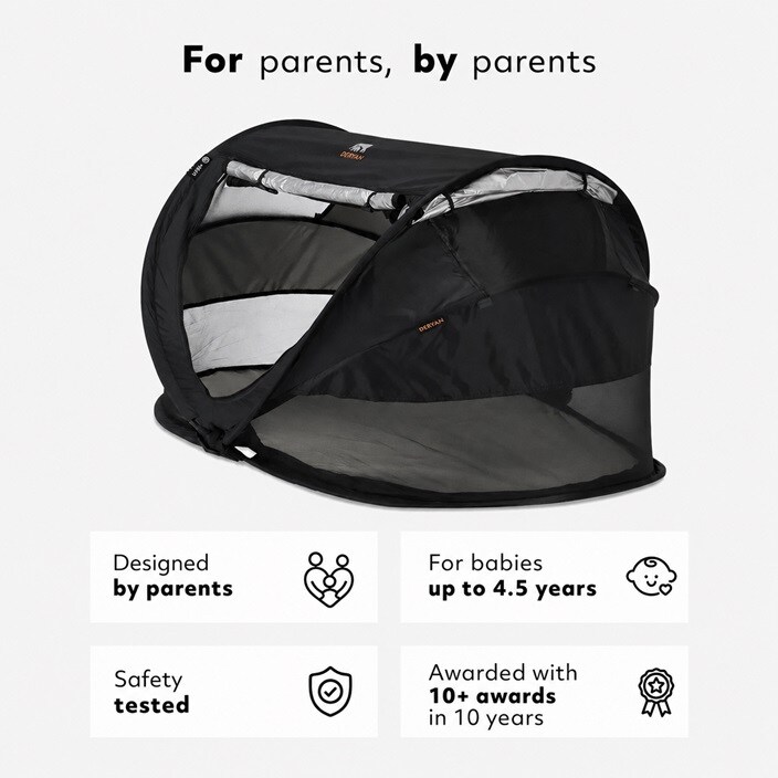 Resesäng - Deryan Toddler Luxe Black