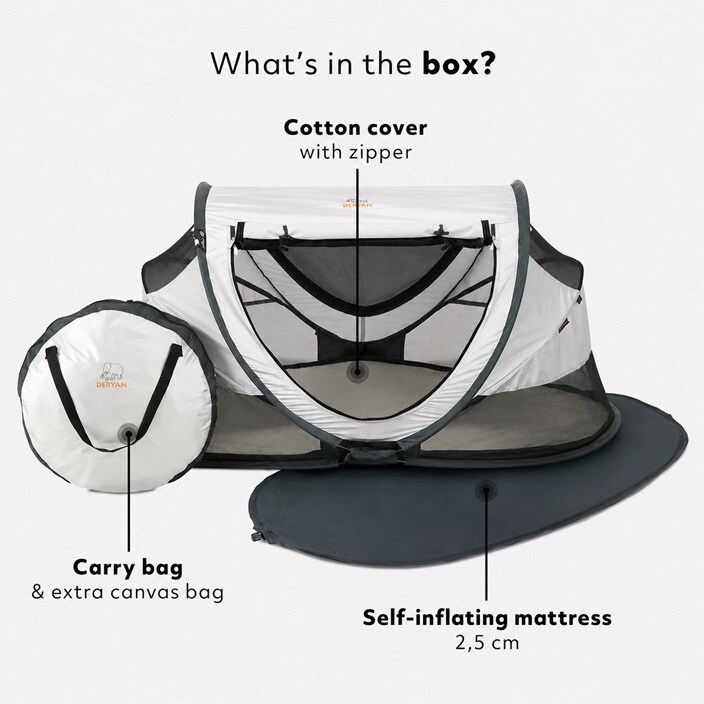Resesäng - Deryan Toddler Luxe Silver