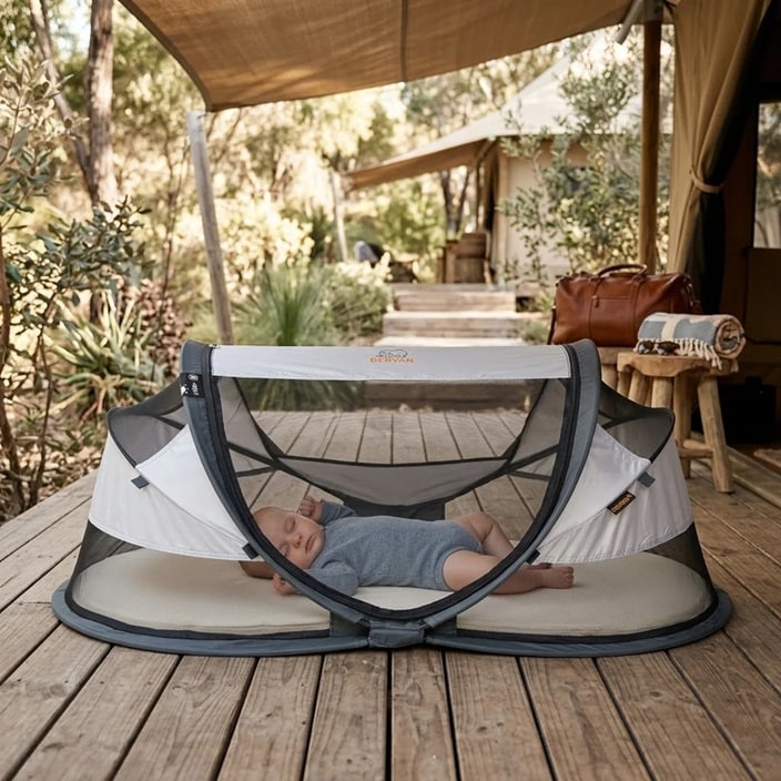 Resesäng - Deryan Baby Luxe Silver