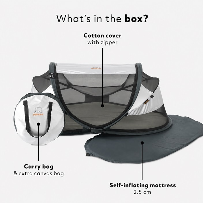 Resesäng - Deryan Baby Luxe Silver
