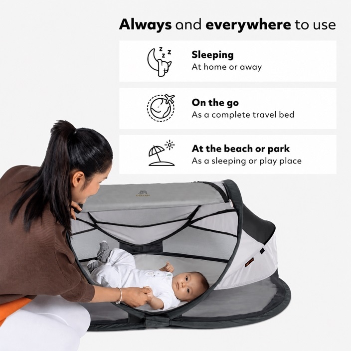 Resesäng - Deryan Baby Luxe Silver