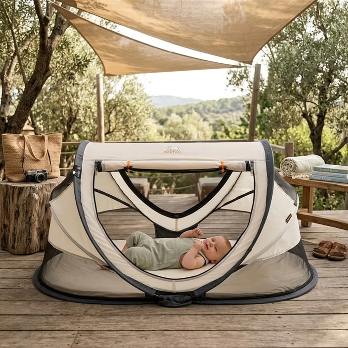 Resesäng - Deryan Toddler Luxe Cream