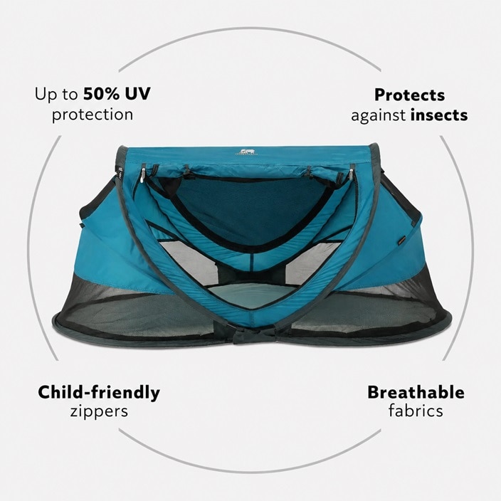 Pop-up resesäng för barn Deryan Toddler Luxe Ocean