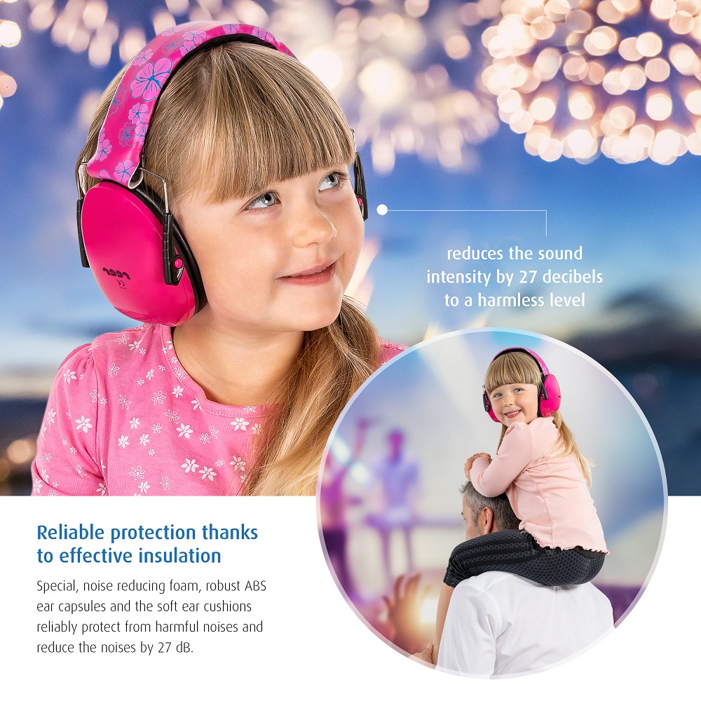 Hörselkåpor barn Reer SilentGuard rosa