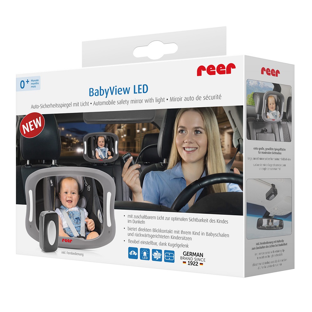 Baksätesspegel Reer BabyView LED