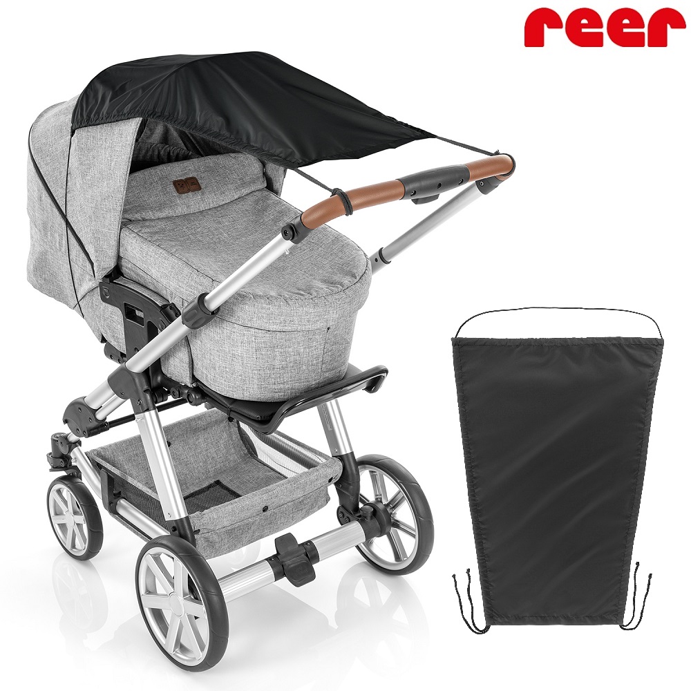 Solskydd barnvagn Reer ShineSafe svart