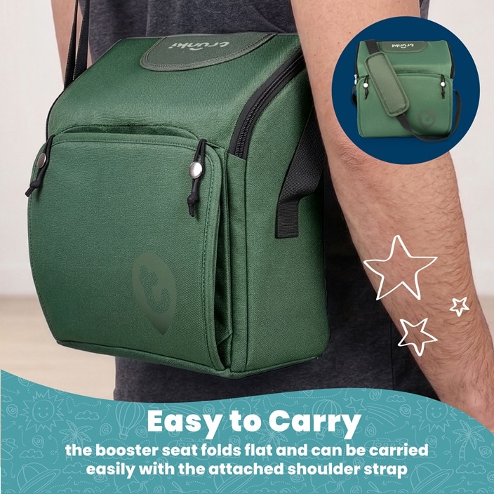 Resebarnstol - Trunki Dining Booster Seat Green