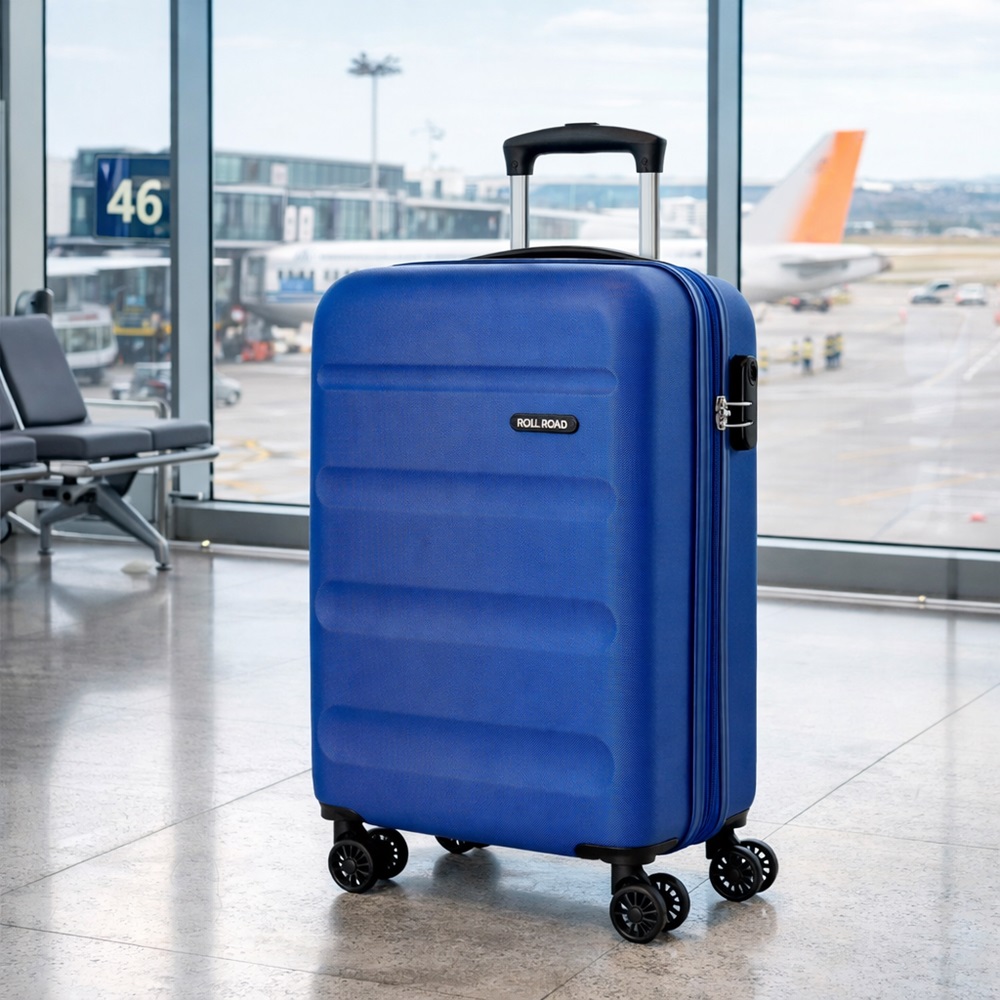 Resväska för barn Roll Road Flex Expandable Blue