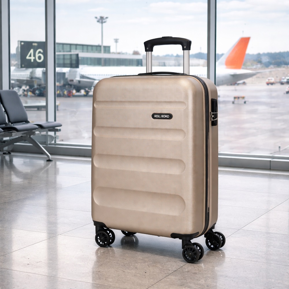 Resväska för barn - Roll Road Flex Champagne