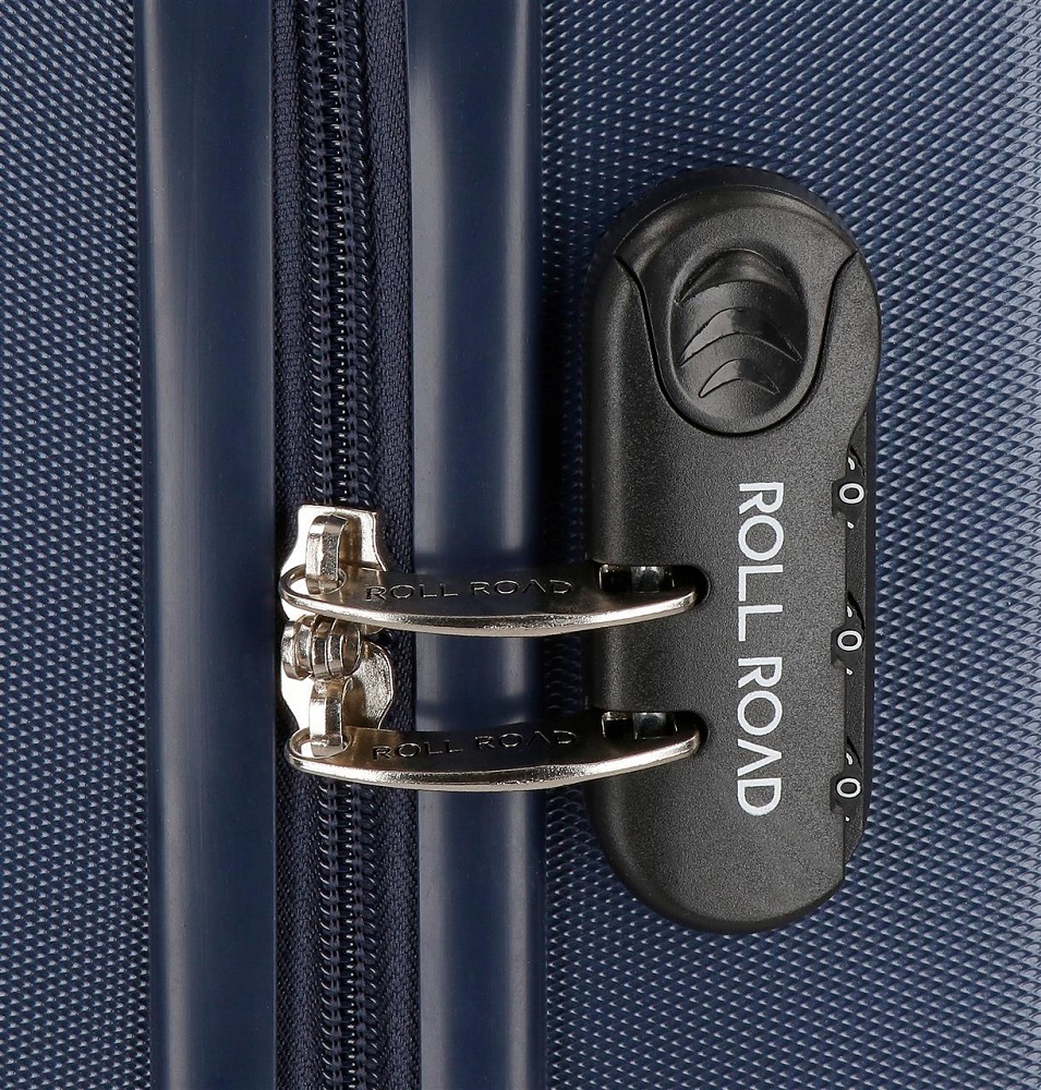 Resväska för barn Roll Road Flex ABS navy