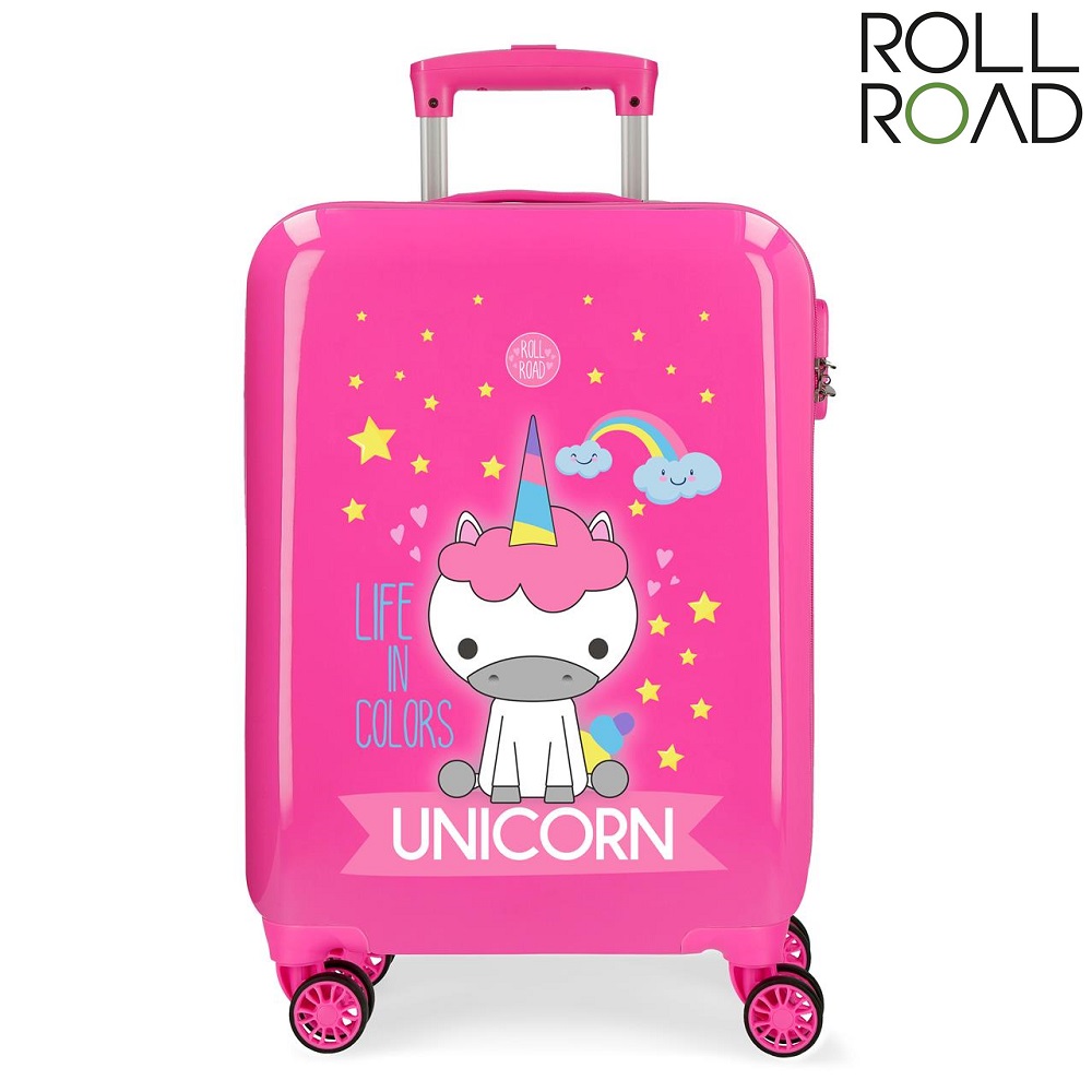 Resväska för barn Roll Road Little Me Unicorn rosa Resväska för barn Roll Road Little Me Unicorn rosa