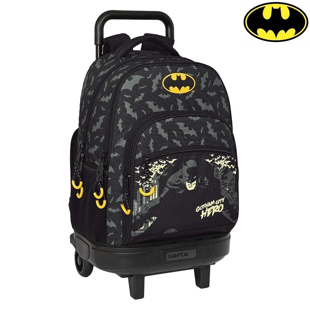 Resväska för barn Batman Hero Trolley Backpack