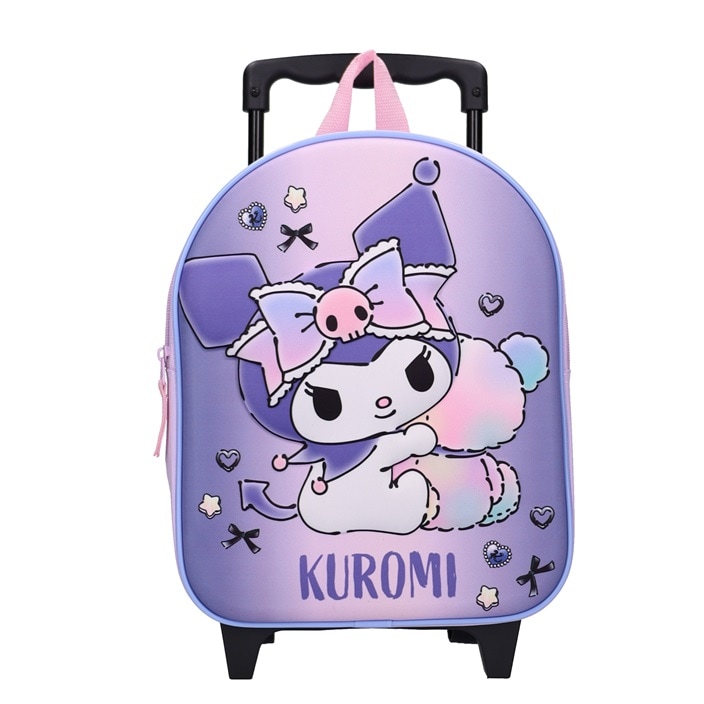 Liten resväska för barn Kuromi My Teddy trolley-ryggsäck