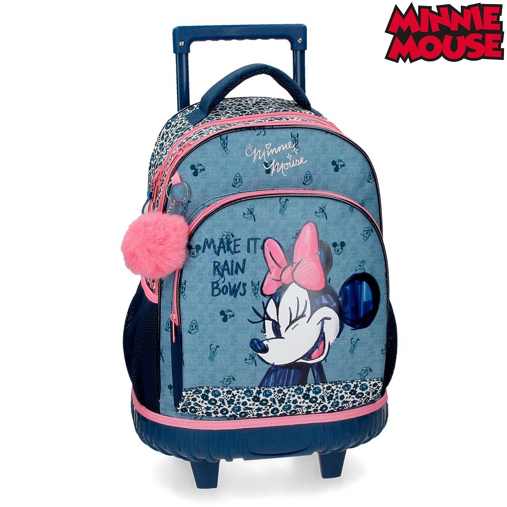 Resväska för barn Minnie Mouse Make It Rain Bows Trolley Ryggsäck