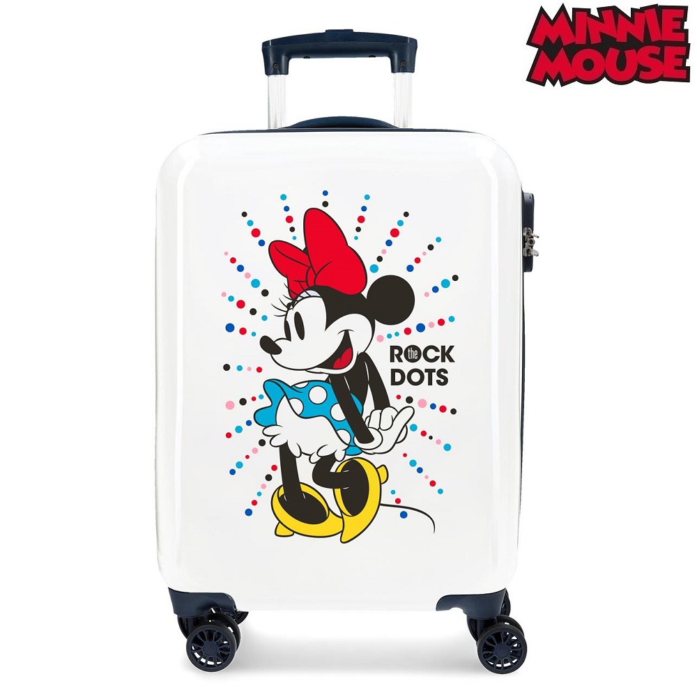 Resväska för barn Minnie Mouse Rock the Dots