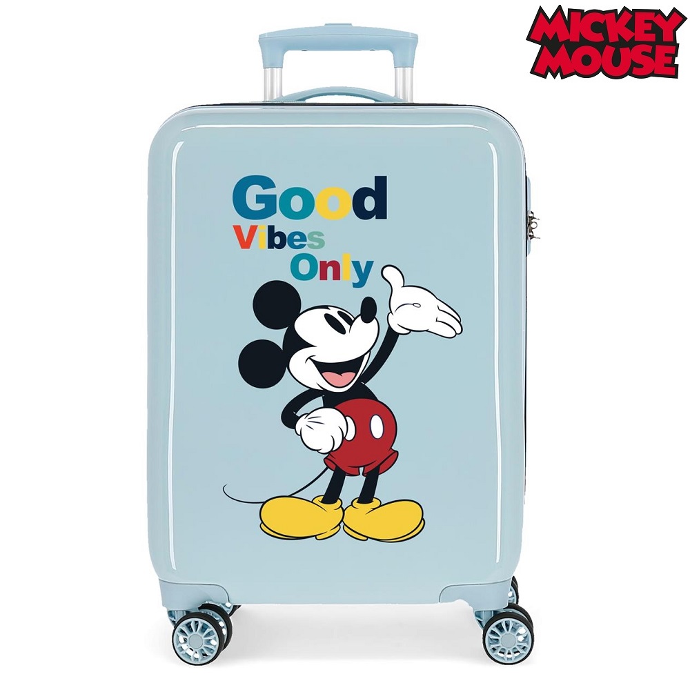 Resväska för barn Mickey Mouse Good Vibes Only