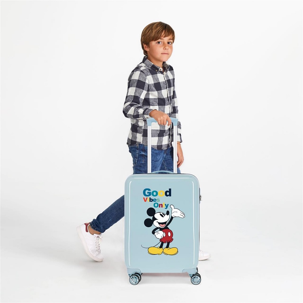 Resväska för barn Mickey Mouse Good Vibes Only
