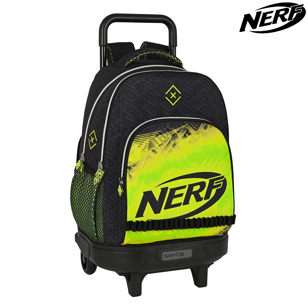 Resväska för barn Nerf Neon Trolley Backpack
