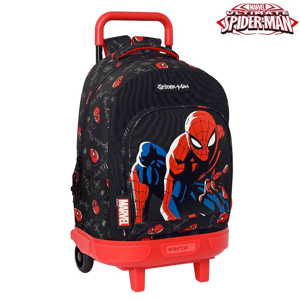 Resväska för barn Spiderman Hero Trolley Backpack