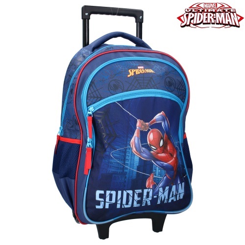 Resväska för barn Spiderman Keep On Moving trolley ryggsäck