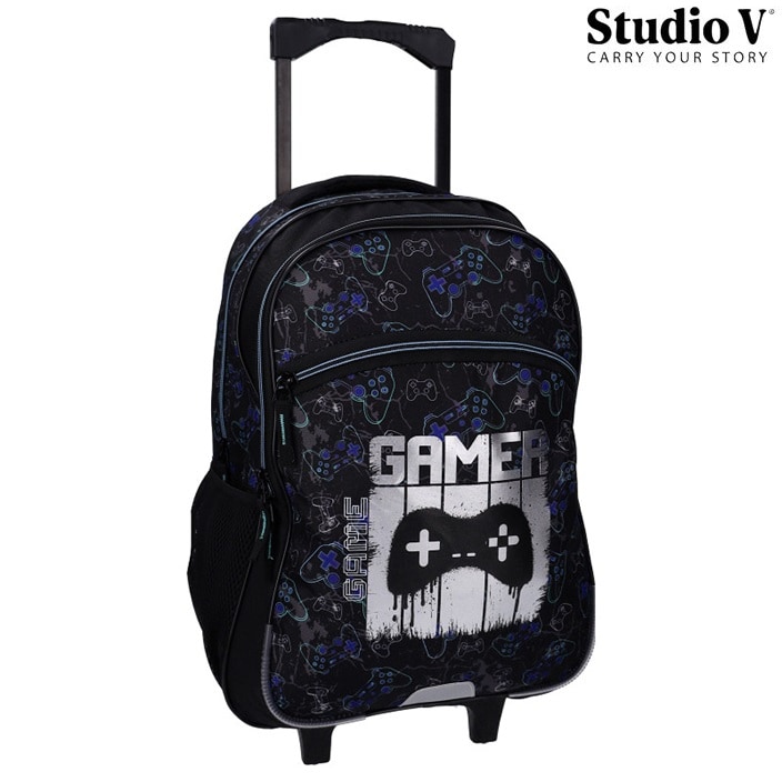 Resväska för barn Studio V Crazy Consoles trolley ryggsäck