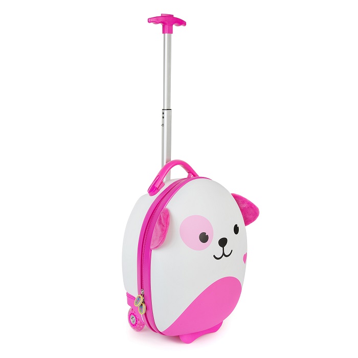 Resväska för barn Tiny Trekker Pink Dog